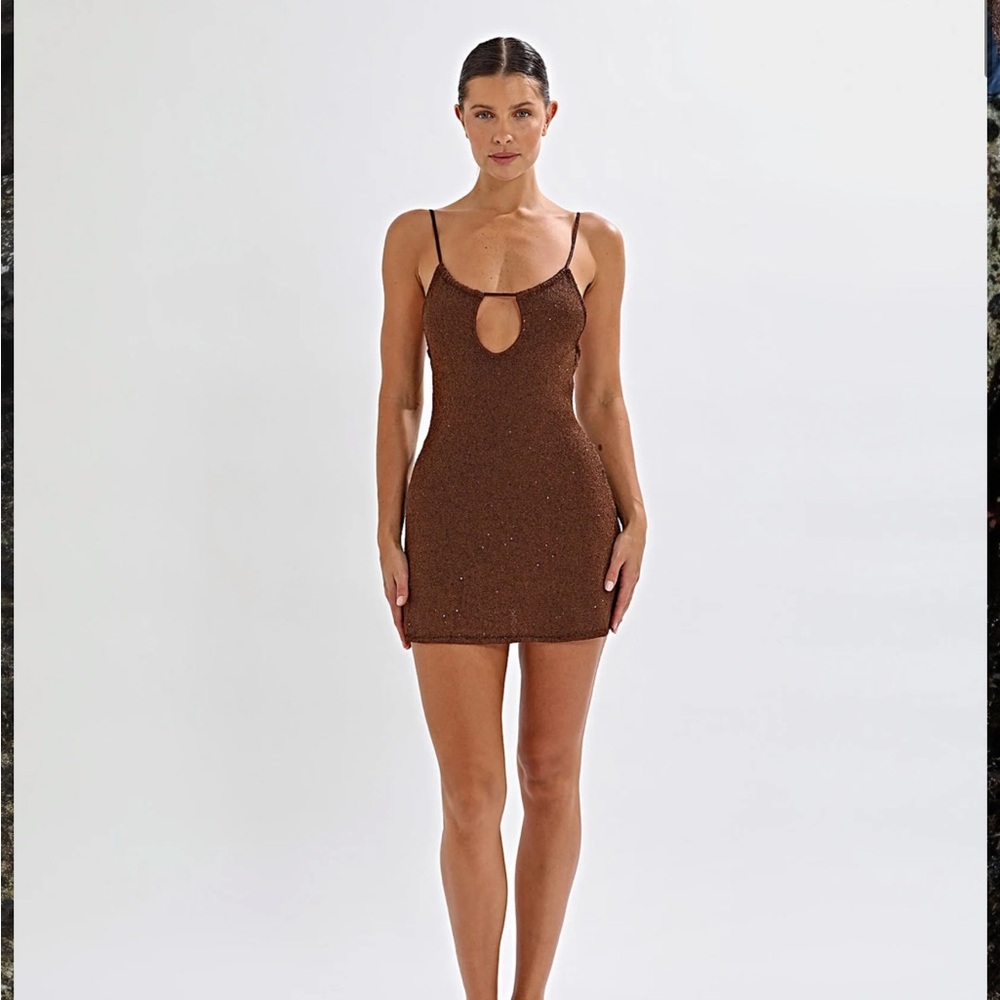 One Mile gaia knit mini dress
